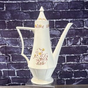 Vintage Nasco Prairie Flower Mcm Ceramic Retro Tea Pot